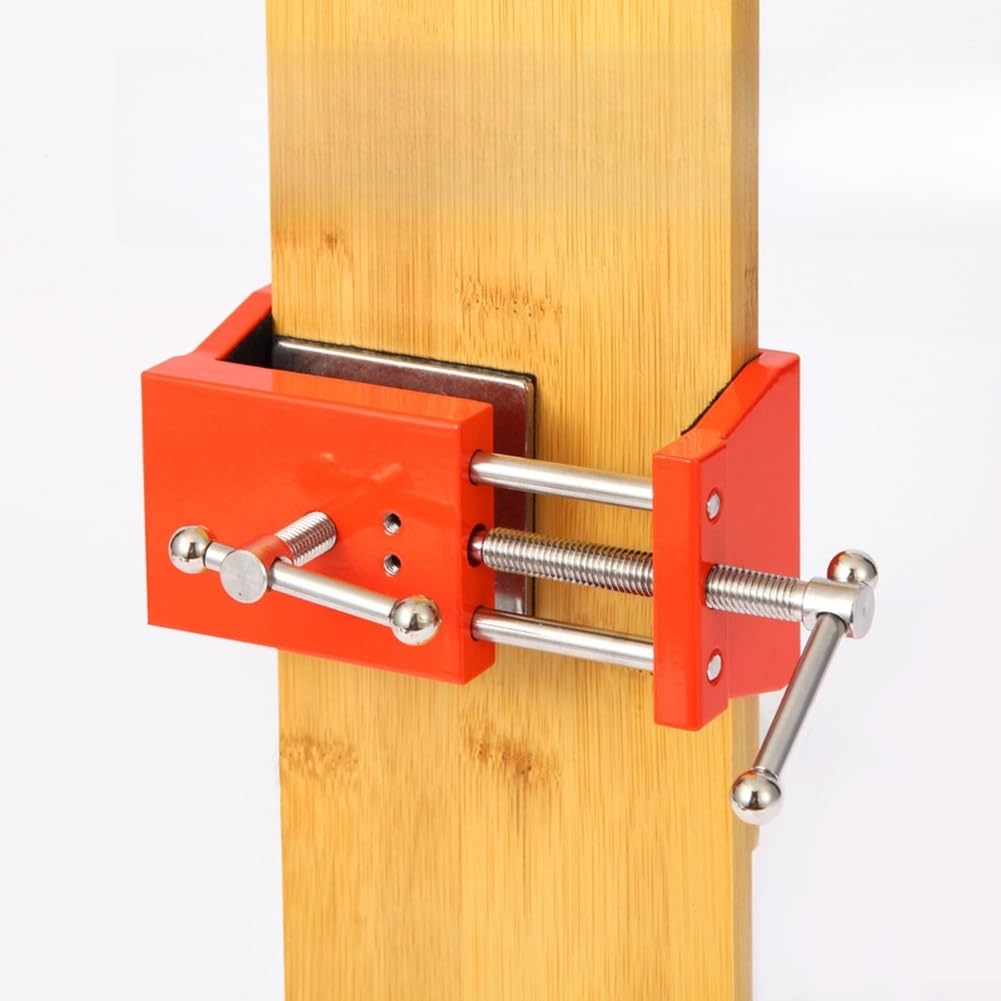 Juego de abrazaderas de aluminio para bisagras de muebles, herramientas de precisión para carpintería, abrazaderas resistentes para alinear puertas de armarios y estantes, 2 piezas