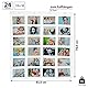 Cepewa Fotovorhang mit 24 Taschen │15x10 Bilder Querformat │ Fotohalter 83 cm x 78 cm zum Aufhängen
