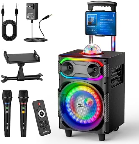 Amazon.com: EYTSE Karaoke Machine for Adults with 2 Wireless ...