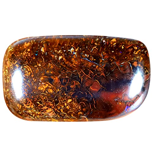 Opale naturelle 15,66 ct : sublimez vos designs avec un cabochon fantaisie unique