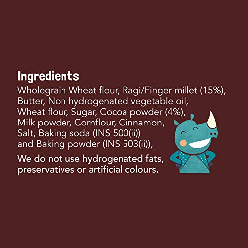 Image of Slurrp Farm No Maida No Refined Sugar Choco Ragi Cookies | Healthy Cookies Biscuit Made With Multigrains | 80g (Pack of 3)