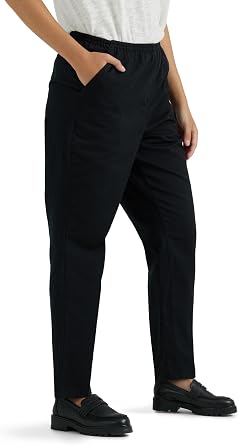 Chic Classic Collection Women's Cotton Pull-on Pant with Elastic Waist