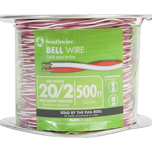 Southwire 56750045 Wire Twisted Bell Wire, 20/2, 500'
