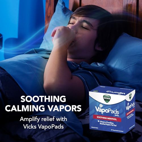 Image of Vicks VapoPads with Original Menthol Formula - Vapor Pads Refill for Vicks Humidifiers and Steam Inhalers, Scent Pads for Congestion Relief, 20-Pack, Box Color May Vary