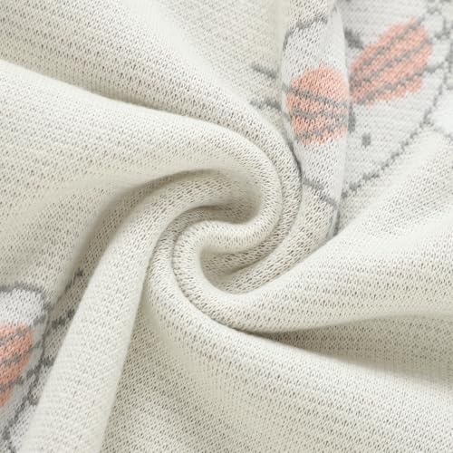 Image of Hadetoto Baby Blankets for Boys and Girls | Newborn, Knitted Cotton, Swaddle Blankets, Neutral Crochet Receiving Blanket, 40 x 30 inches