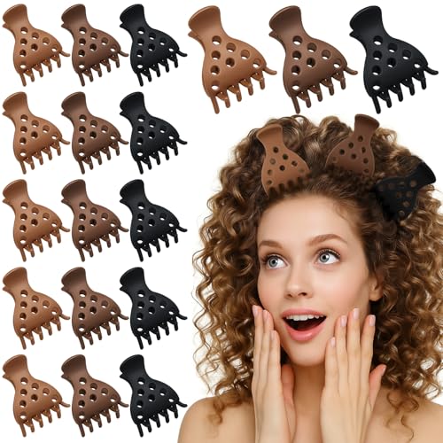 Pinces à cheveux pour volume naturel sans plis : lot de 18 pinces à mâchoires pour cheveux fins