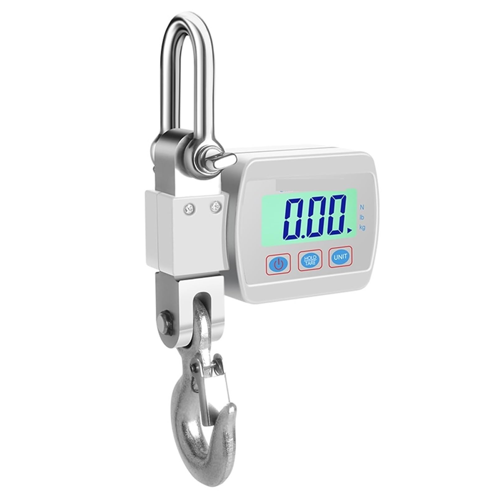 Digital Crane Scale, 0.05-500kg Digital Scale Crane Scale Electronic Scale Heavy Duty Weight Hook-Hanging Scale Weighing Tool(Bianco)
