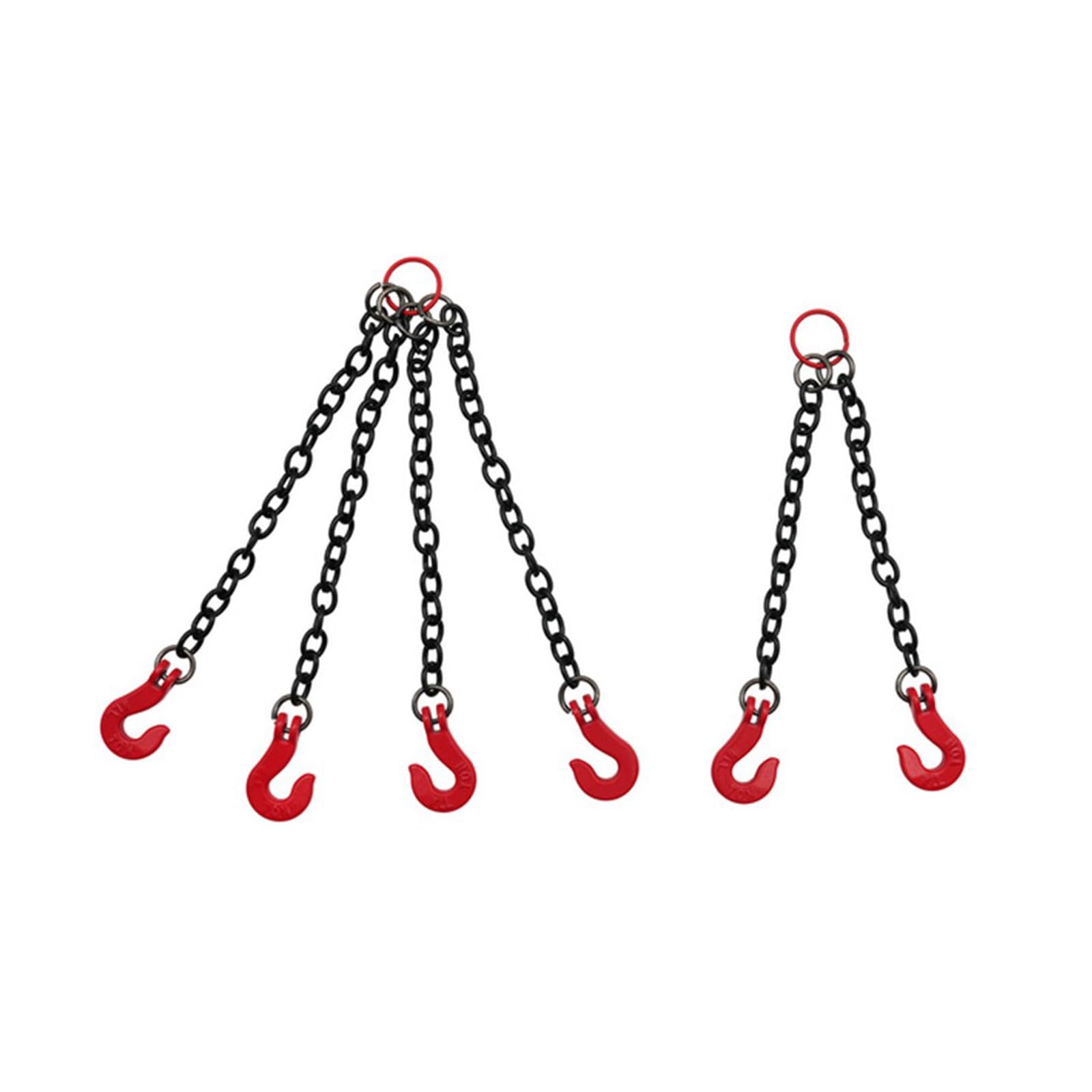 RAFGALDEX Realistic Simulation Tow Chain Accessory with Double Hooks for Crawlers Remote Control Vehicle Enhancement Heavy Duty Remote Control Towing Accessories