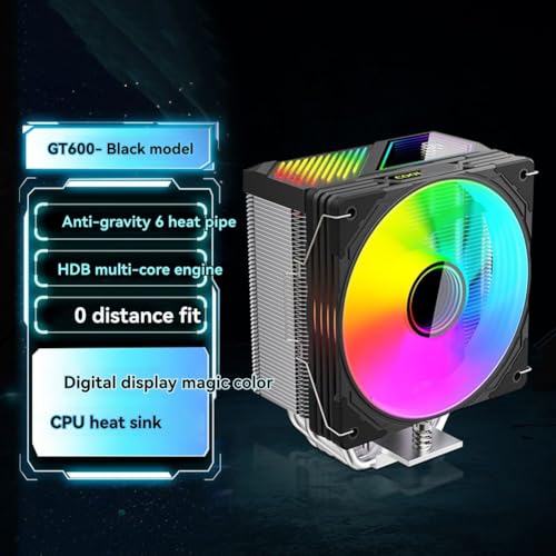 Refroidisseur d'air de processeur ARGB ventilé pour un refroidissement CPU stable