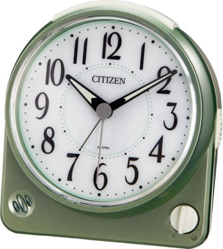 【最終値下げ‼️】【希少】CITIZEN ピンポン博士 目覚まし時計 CITIZEN】目覚まし時計自動点灯ライト付きサイレントミグ644(木目仕上