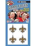 New Orleans Fleur de lis – Black and Gold – 4pc – Waterless Peel & Stick Temporary Spirit Tattoos