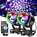 Litake Discokugel Discolicht, Neueste 6W Party Lichter DJ Bühnenbeleuchtung 7 Farben Modi Musikgesteuert Fernbedienung LED Patry Lampe für Kinder Party Halloween Weihnachten, 2 Stück