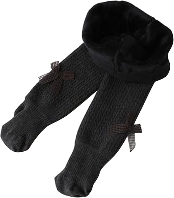 Girls Lightweight For Winter Pantyhose Toddler Girls Cotton Fleece Lined Solid Warm Stretchy Basic Full Length Pants