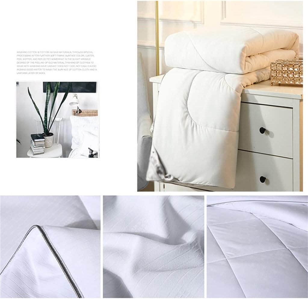 Handmade Summer Cotton Quilt Hotel Blanket Sleep Silk Comforter 7.9 x 9.1 inches (200 x 230 cm) Bedspread Warm Duvet (Color: D, Size: 86.6 x 94.5 inches (220 x 240 cm), 6.8 lbs (3 kg), D 78.5 x 90.6
