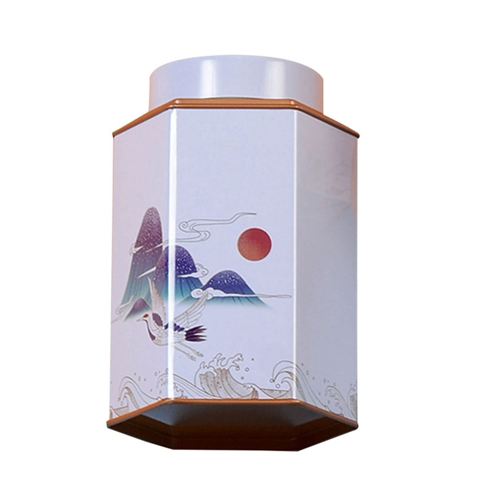 JINGYAN Tea Storage Jars Tea Tin Canisters Jar Storage Box Small Coffee Jars Sealed Loose Packing