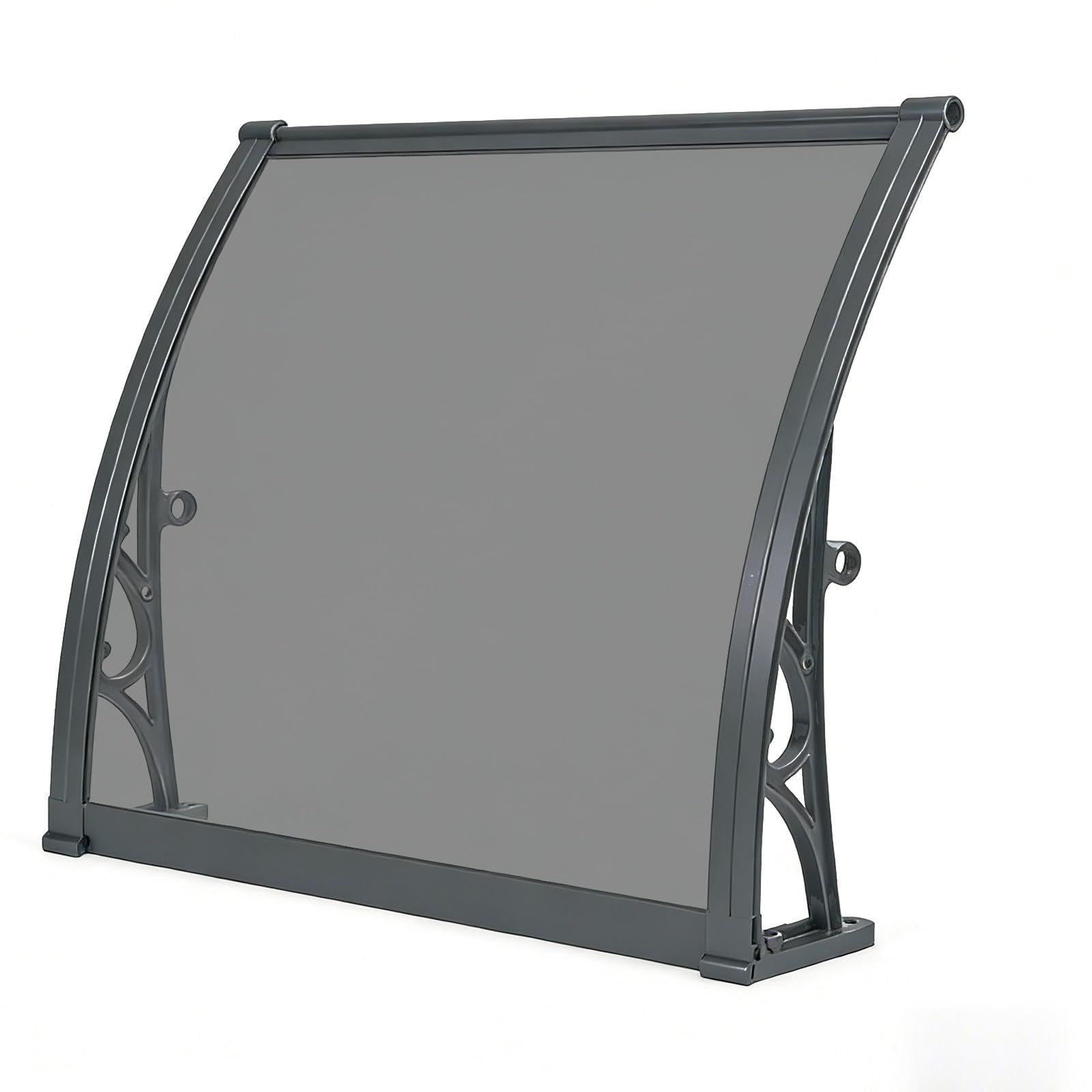 GJMSSMY Techo Exterior Lluvia para Entrada - de Aluminio Inoxidable, Protector Transparente de Policrato, Resistente al Viento, Cubierta de Entrada para Exterior, Estilo y Duradero