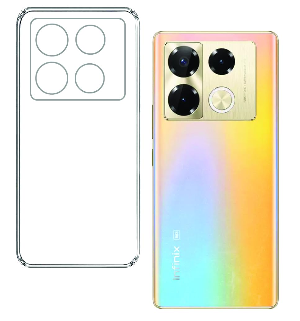 Pinaaki Enterprises Infinix Note 40 Pro 5G Back Cover | Slim Soft Back Case for Infinix Note 40 Pro 5G (Transparent) (B0D279MFTC) Amazon Price History, Amazon Price Tracker
