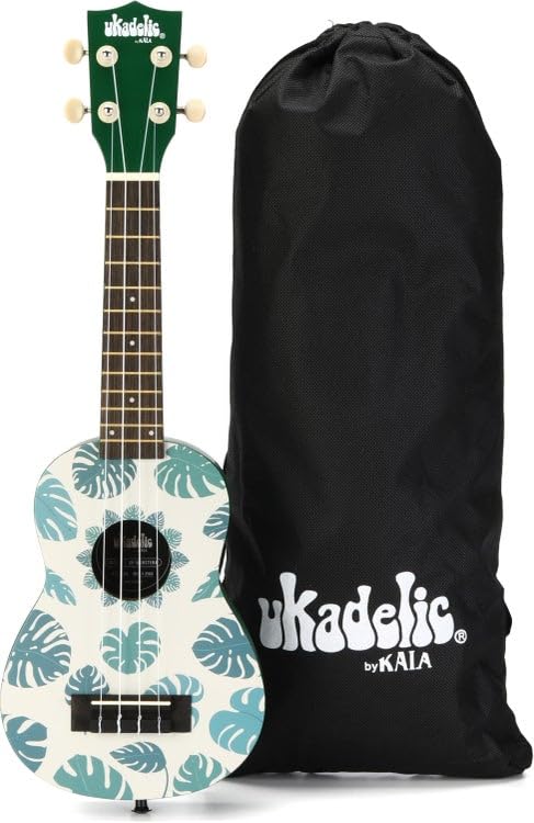 Amazon.com: Kala Ukadelic Soprano Ukulele - Monstera : Musical