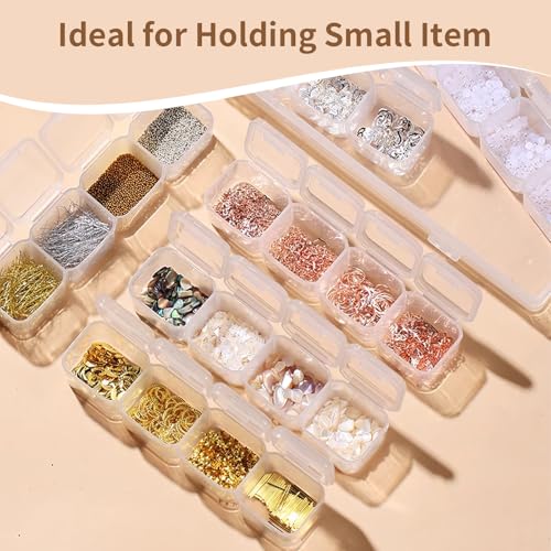 Image of 26 Pack 728 Slots Diamond Painting Storage Containers Bulk,Bead Organizer Box with 768 Labels Stickers for Art and Craft Supplies, Diamond Painting Accessories