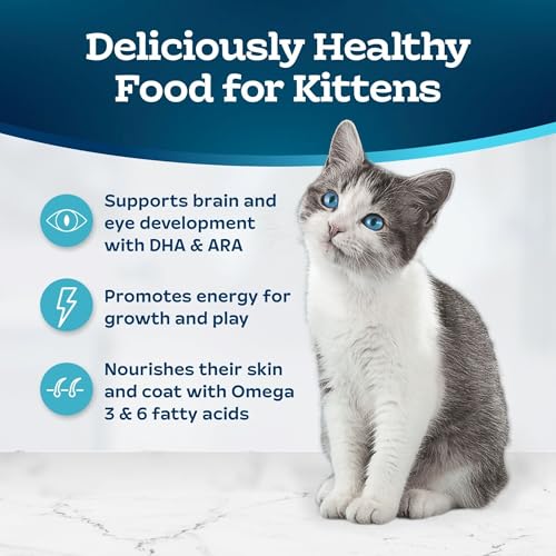 Blue Buffalo Tastefuls Kitten Food With DHA Dry Cat Food Made in the USA with Natural Ingredients, Chicken Recipe, 7-lb. Bag