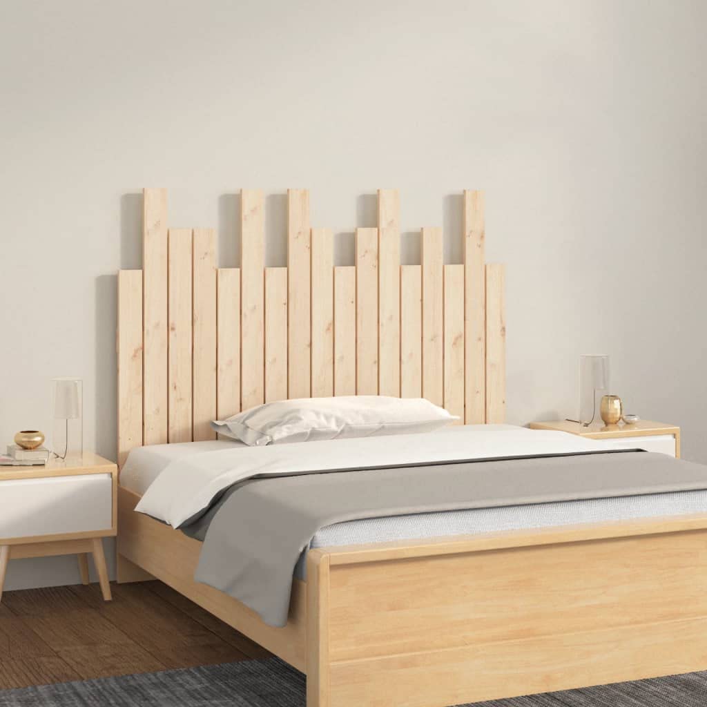 824773 Testiera da Parete 108x3x80 cm in Legno Massello di Pino Testata in Legno,Testata Letto Matrimoniale Muebles Dormitorio Spalliera Letto Testiere per Letto Matrimoniale