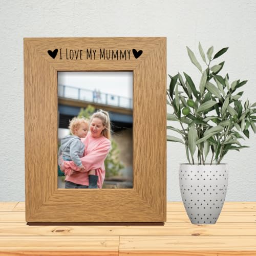 Second Ave Oak 6x4 Portrait Picture Photo Frame I Love My Mummy Gift Birthday Mothers Day Christmas