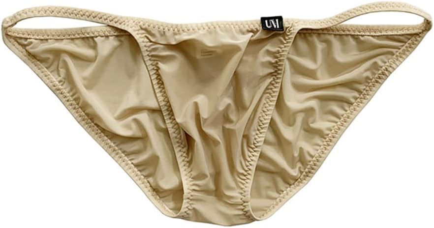 COMLIFE Men's Ice Silk Translucent Tight Plane Spaghetti Strap Triangle Briefs Underwear - Image 5