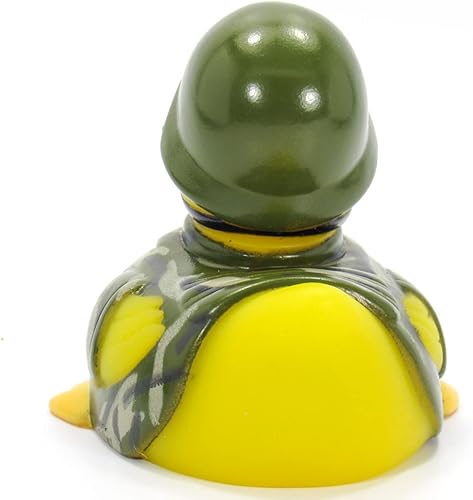 Miniatura 4 de Juguete de baño de pato de goma de camuflaje del ejército, pesado, seguro, flotante, primer respondor, 100 de estilos para elegir, colecciónalos