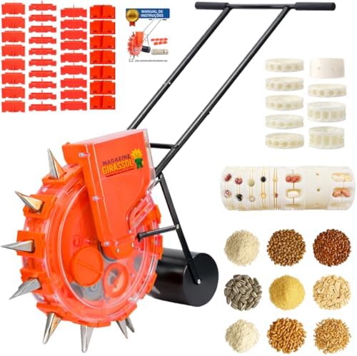 Plantadeira Semeadeira 12 Bicos Semiautomática Regulável Sementes...