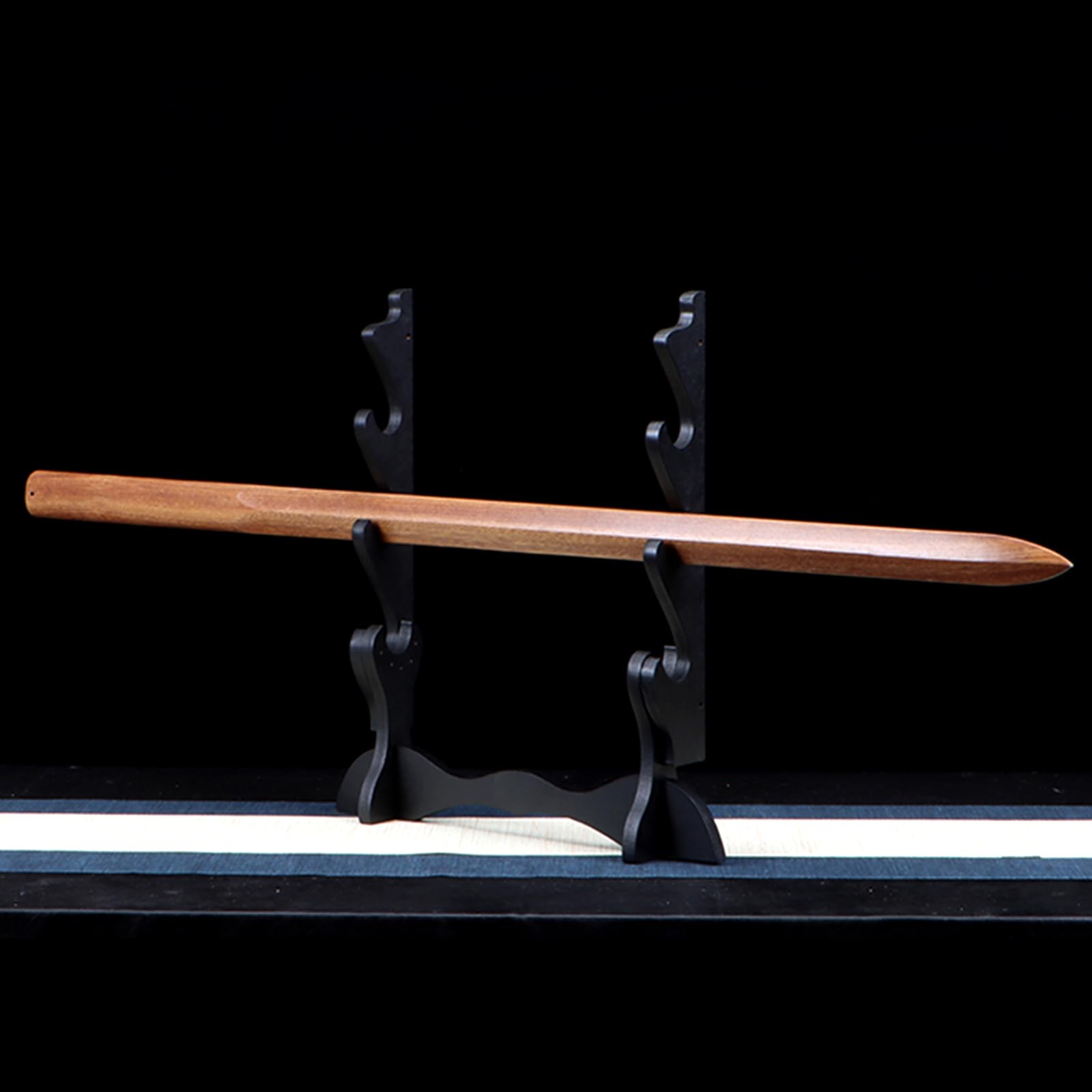 Katana en Bois Naturel,bokken Fait Main,Sabre Droit en Bois de 100 cm,Sabre d'entraînement aux Arts Martiaux pour Cosplay,Exposition,Pratique du Kendo,Cosplay.