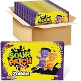 SOUR PATCH KIDS Zombie Soft & Chewy Gummy Halloween Candy, 12 Boxes
