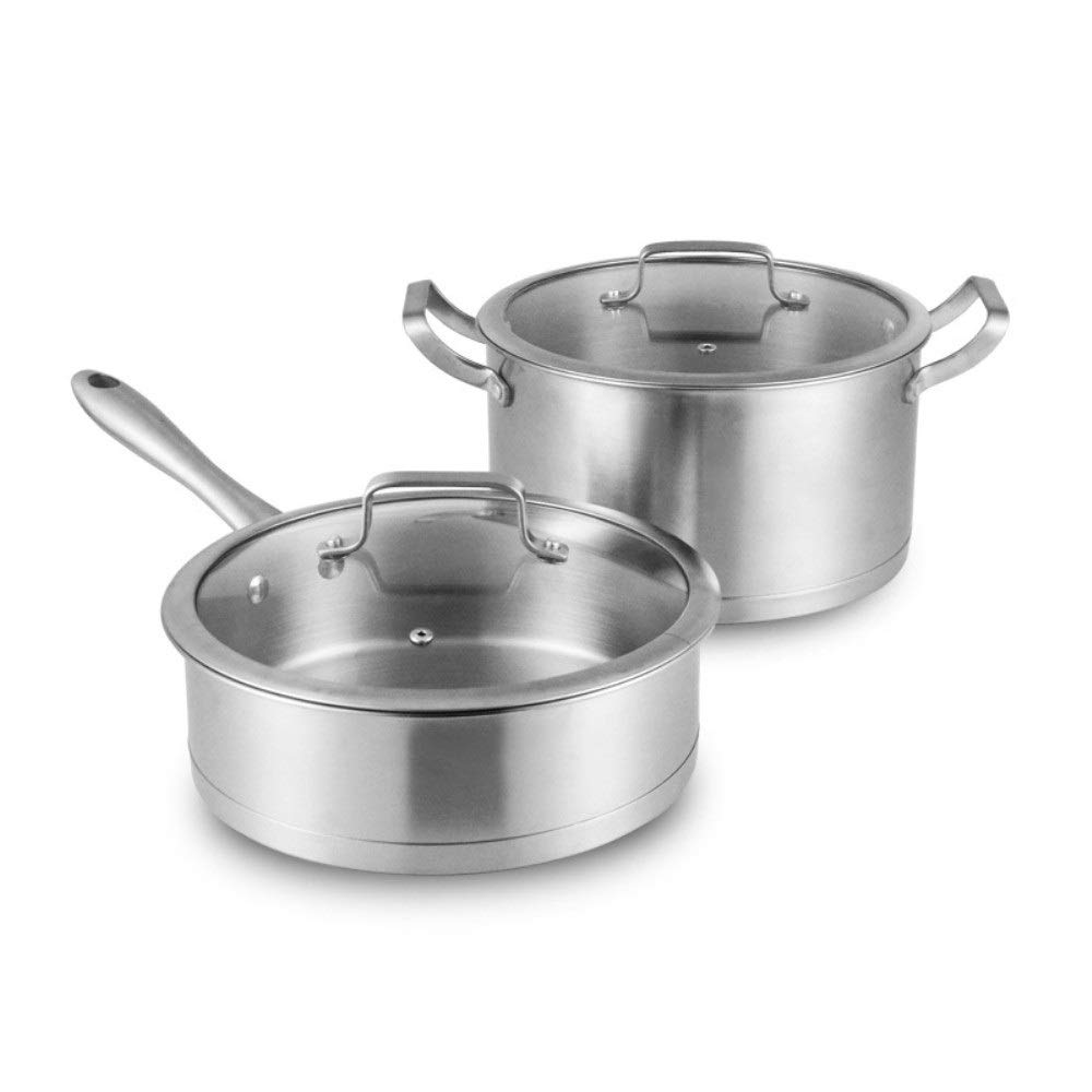 Buy NonStick Woks Saucepan 4 Piece Stainless Steel Set Of Induction