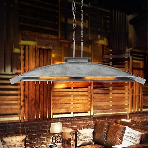Lustre réglable industriel en fer forgé pour corriger un plafond bas de cuisine
