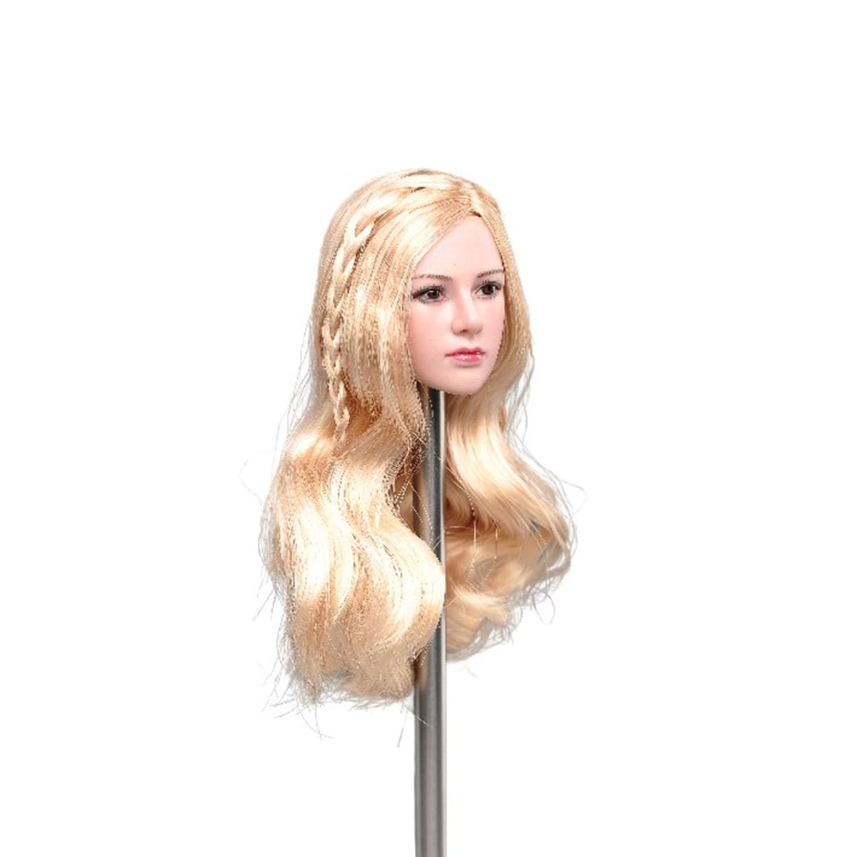 Tête miniature militaire à échelle 1/6 - Modèle de tête de valkyrja - Pour figurines d'action de 30,5 cm - Collection de corps (blond)