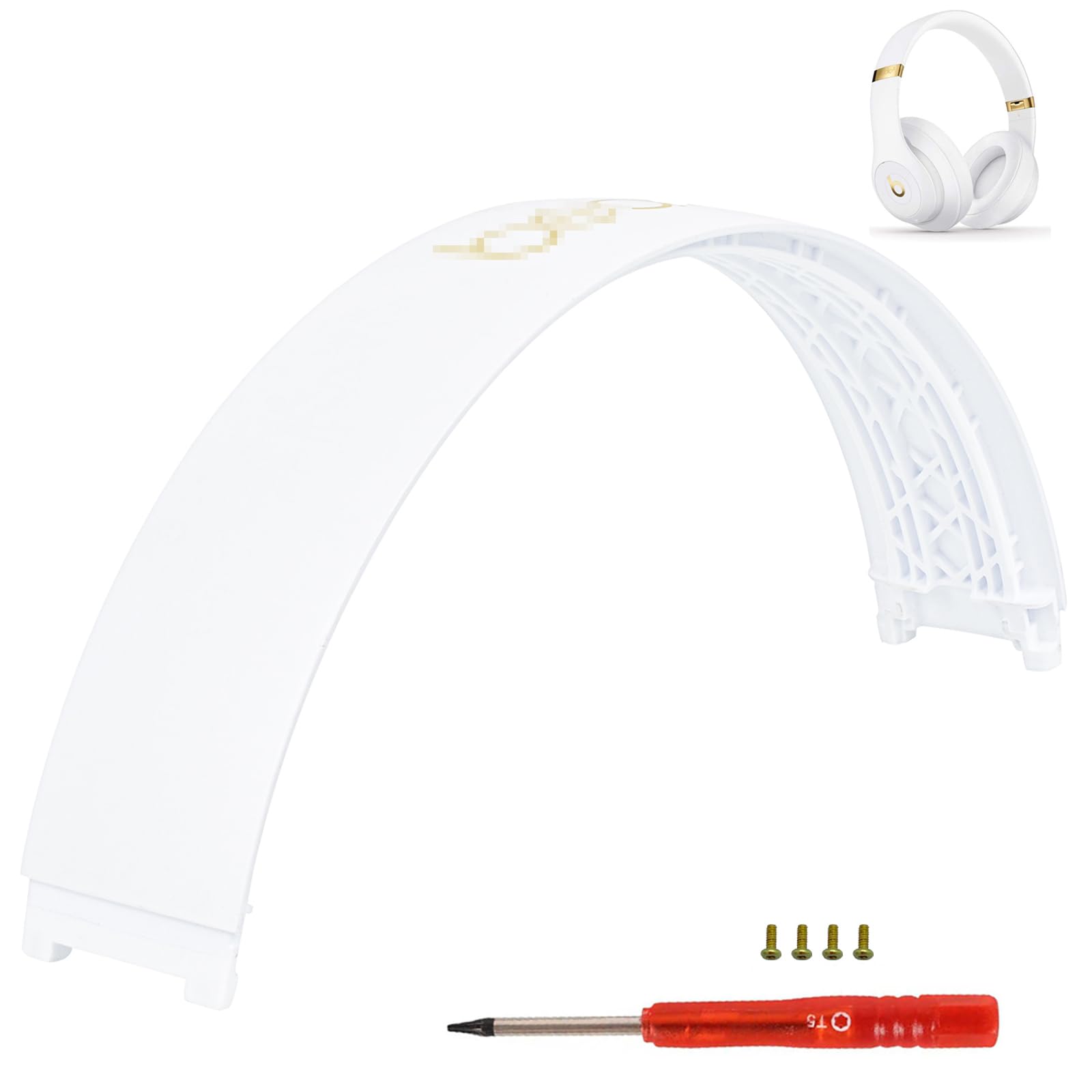 Beat Studio 3 Replacement Headband - Stock Arch Band Parts Repair Kit Compatible With Beats by Dre Studio 3 (A1914) and 2 Wired/Wireless (B0500/B0501)