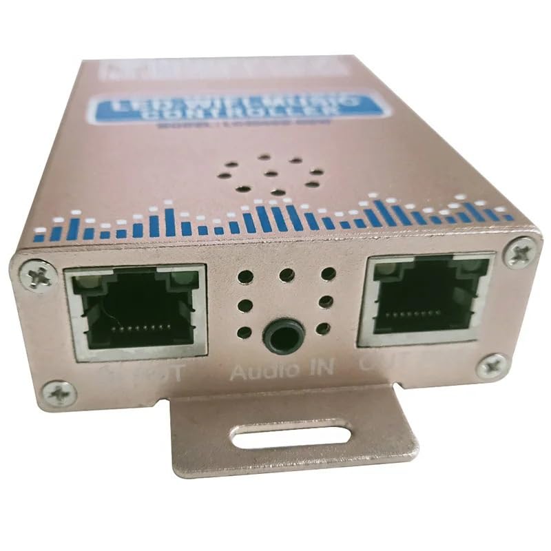 DC5-24V LC2000B LED kontroler muzyki WiFi 8-2048 pikseli panel wyświetlacza pasek świetlny WS2811 WS2812B sterowanie adresem, kolor beżowy