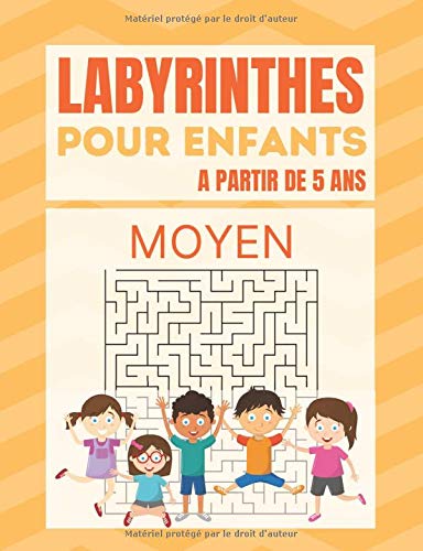Télécharger Labyrinthes Pour Enfants à partir de 5 ans: 100 labyrinthes XXL - Difficulté moyenne - Avec soluti Livre eBook France