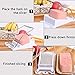 FIBOUND Luncheon Meat Slicing Tool Schinkenschneidewerkzeug Eierschneider - Luncheon Fleischschneider,für Schinken, Fleisch, Ei, Erdbeere, Weiches Obst, Kann in 10 Scheiben Geschnitten Werden (Weiß)