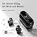 immagine 3QCY T1c Bluetooth 5.0 TWS Sport Cuffie in Ear Wireless, Wireless con Power Bank, 16 Ore di Gioco, Microfono HD Integrato, Nero
