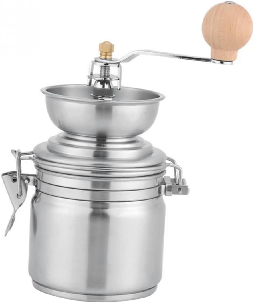 Coffee Grinder Stainless Steel Burr for Fresh Coffee Powder Manual Hand Mill