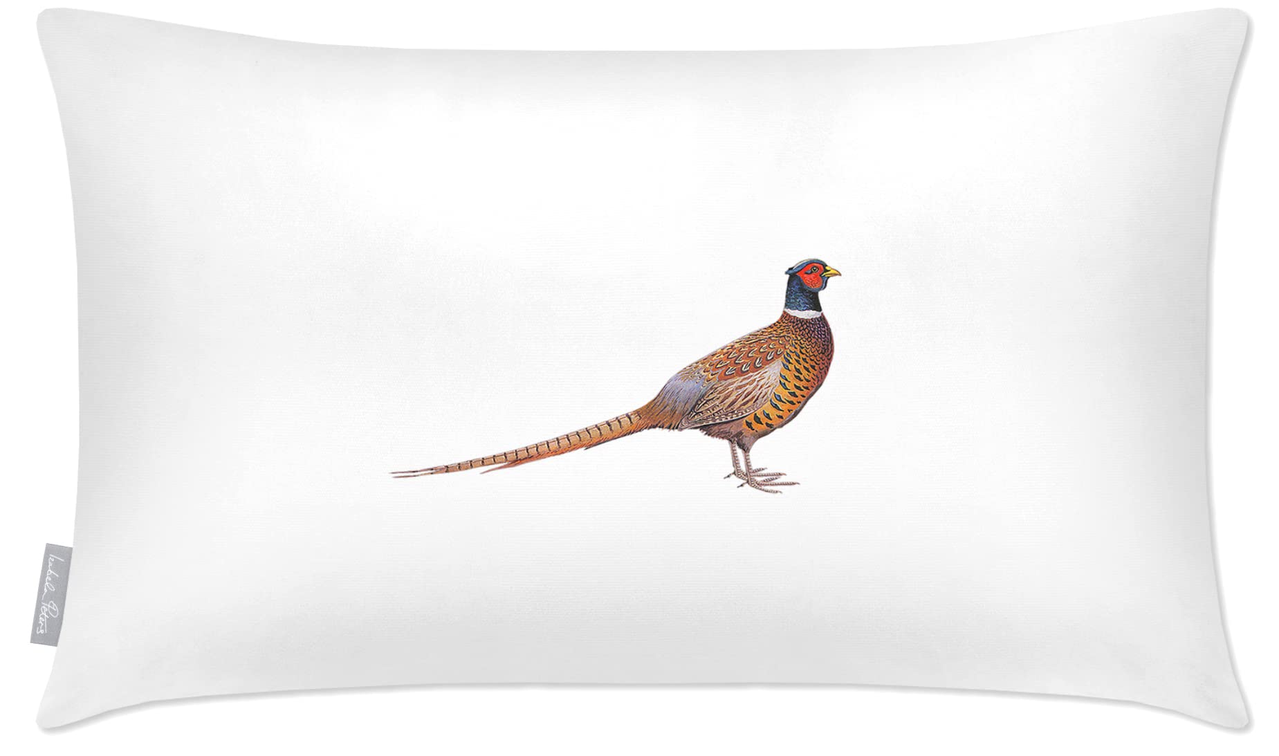 Izabela Peters Outdoor Cushions Waterproof, 50 x 30 cm, Filled Outdoor Cushion, Pheasant - White, Garden Furniture Cushions, Outdoor Seat Cushions, Garden Chair Cushions โ image 1