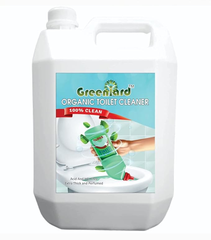 Organic Toilet Cleaner Liquid 5 Ltr Perfumed, Eco Friendly, Non Toxic