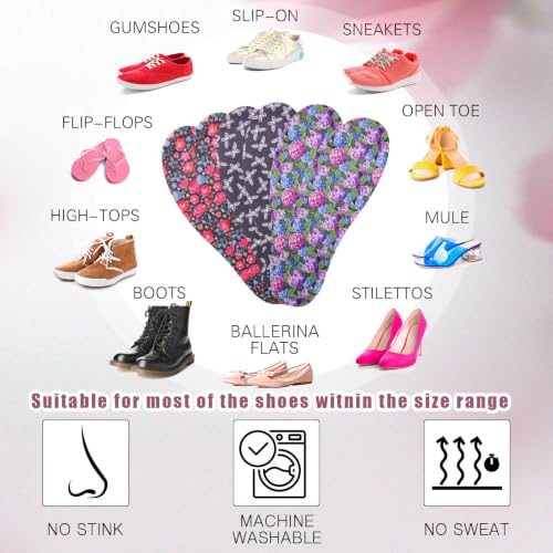 Image of 3 Pairs No Show Socks Sockless Shoe Liners Women