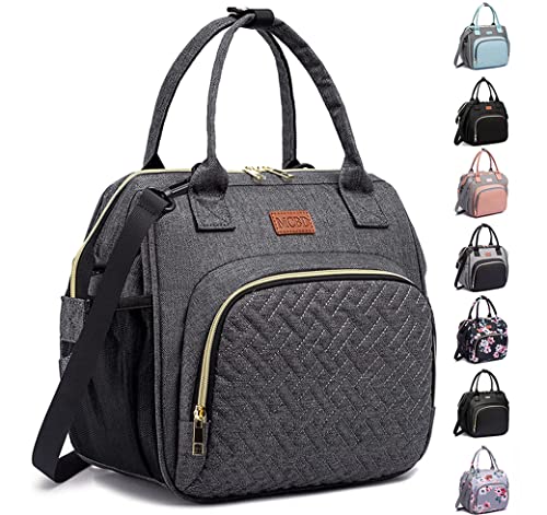 MCBD Lunch bags Insulated Lunch Box for Women,3 Carrying Way Large Tote Bag,Leakproof Reusable Cooler Backpack with Adjustable Shoulder Strap for Office Picnic Beach