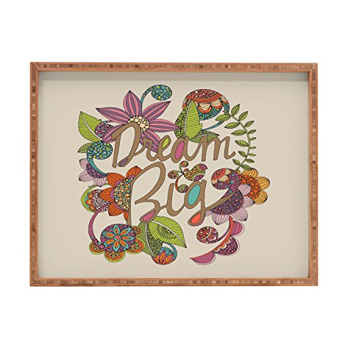DENY Designs Negar diseños Valentina Ramos Siempre Dream Big para Interiores/Exteriores Rectangular, 14 x 18