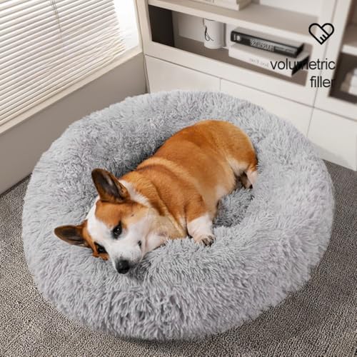 {Camas Perros Medianos Calmante Accesorios para Perros Xshelley Cama calmante para perros y gatos medianos y pequeños, antiansiedad, con forma de dona, cálida, acogedora y suave,...