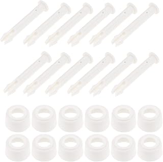 gohantee 12 Pcs Plastic Pool Joint Pins with Seals Replacement Parts Set 5.5cm, Swimming Pool Joint Pins Compatible for Frame & Pool Intex 10-12Ft Above Ground Round Metal Frame Pools