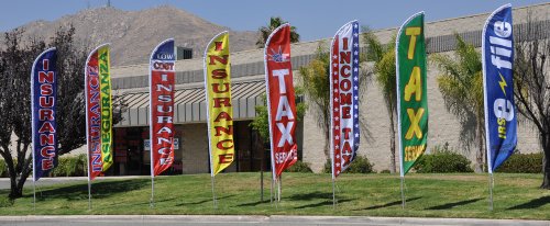 Finish Line Marker Advertising Feather Banner Swooper Flag Sign With Flag Pole Kit And Ground Stake #TOP2