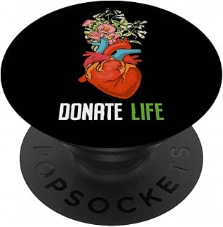 Organ Donor Awareness | Heart Flowers Donate Life PopSockets Adhesive PopGrip