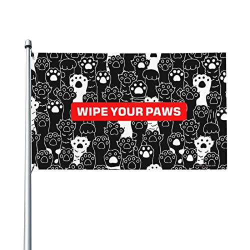 Panneaux extérieurs et décoration de sol Wipe Your Paws pour garder un intérieur propre avec humour